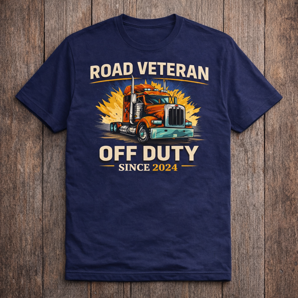 Retired Veteran Trucker T-Shirt