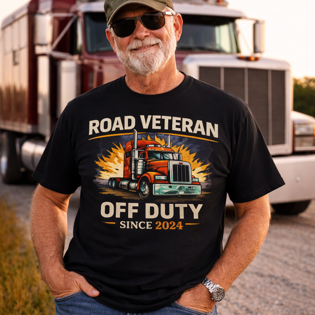 Retired Veteran Trucker T-Shirt